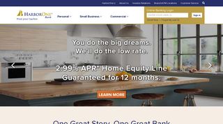 
                            12. HarborOne Bank: Banking, Business Services, Credit Cards