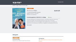 
                            11. Hardcover - Vorschau heißt jetzt VLB-TIX