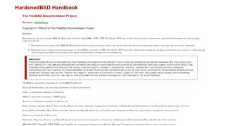 
                            12. HardenedBSD Handbook