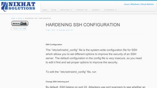 
                            4. HARDENING SSH CONFIGURATION | NixHat Solutions