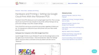 
                            12. Hardware and Printing | Setting Up Google Cloud Print - Floranext