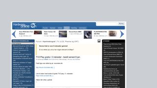 
                            11. HardwareOnline.dk - Forum: TV2 Play gratis i 3 måneder - bestil ...