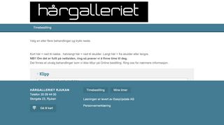 
                            12. Hårgalleriet Rjukan - ledigtime.no