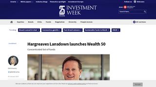 
                            8. Hargreaves Lansdown unveils Wealth 50 - Investment Week
