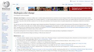 
                            3. Harlequin color change - Wikipedia