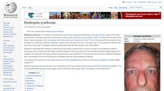 
                            1. Harlequin syndrome - Wikipedia