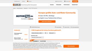 
                            9. Harley-Davidson Gebraucht Softail Angebote bei mobile.de kaufen