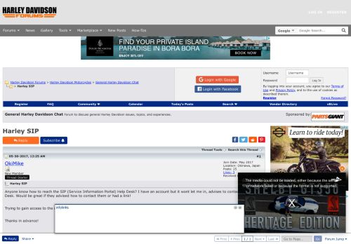 
                            2. Harley SIP - Harley Davidson Forums