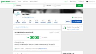 
                            7. HARMAN Employee Benefit: Employee Discount | Glassdoor