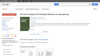 
                            6. Harmonic Analysis of Probability Measures on Hypergroups