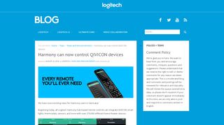
                            12. Harmony can now control QIVICON devices | logi BLOG