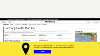 
                            7. Harmony Health Plan, Inc.: Private Company Information - ...