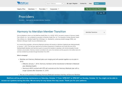 
                            5. Harmony to Meridian Member Transition | WellCare