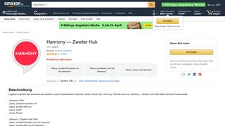 
                            3. Harmony — Zweiter Hub: Amazon.de: Alexa Skills