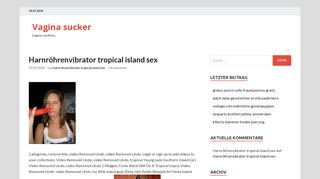 
                            12. Harnröhrenvibrator tropical island sex - Vagina sucker