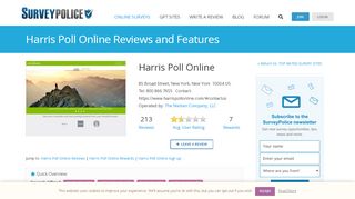 
                            3. Harris Poll Online Ranking and Reviews - SurveyPolice