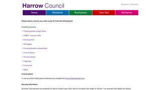 
                            9. Harrow Council - Online payments