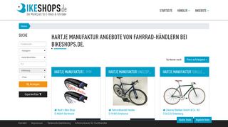 
                            9. Hartje Manufaktur Angebote von Fahrrad-Händlern bei Bikeshops.de.