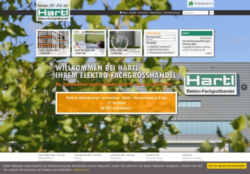
                            10. Hartl Elektro-Fachgrosshandel Startseite