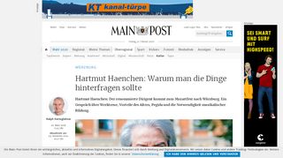 
                            10. Hartmut Haenchen: Warum man die Dinge hinterfragen sollte - Main ...