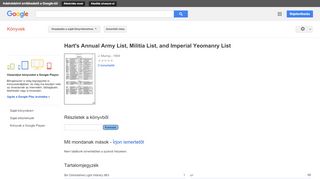 
                            5. Hart's Annual Army List, Militia List, and Imperial Yeomanry List