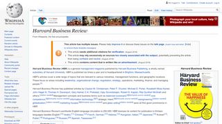 
                            8. Harvard Business Review - Wikipedia
