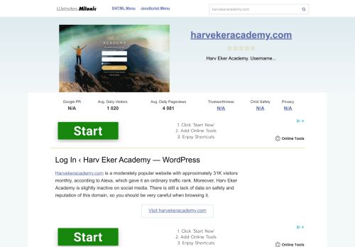 
                            5. Harvekeracademy.com website. Log In ‹ Harv Eker Academy ...