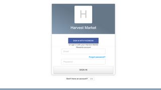 
                            4. Harvest Market - Login - Perkville