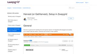 
                            10. Harvest (or GetHarvest), Setup in Zwapgrid – Zwapgrid