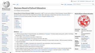 
                            8. Haryana Board of School Education - Wikipedia