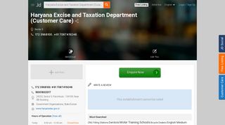 
                            6. Haryana Excise and Taxation Department (Customer Care), Sector 5 ...