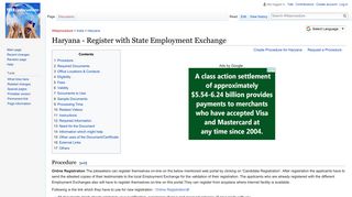 
                            12. Haryana - Register with State Employment Exchange - Wikiprocedure