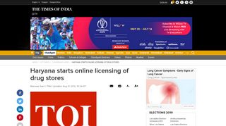 
                            6. Haryana starts online licensing of drug stores | Chandigarh News ...
