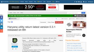 
                            11. Haryana utility return latest version 0.3.1 released on 8th - VAT ...