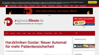 
                            10. Harzkliniken Goslar: Neuer Automat für mehr Patientensicherheit ...