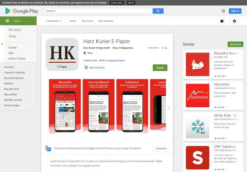 
                            8. HarzKurier E-Paper – Apps bei Google Play