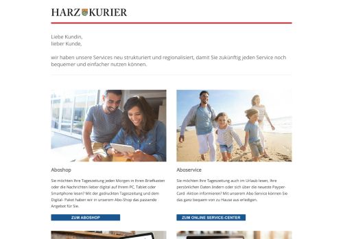 
                            3. Harzkurier - Online-Servicecenter