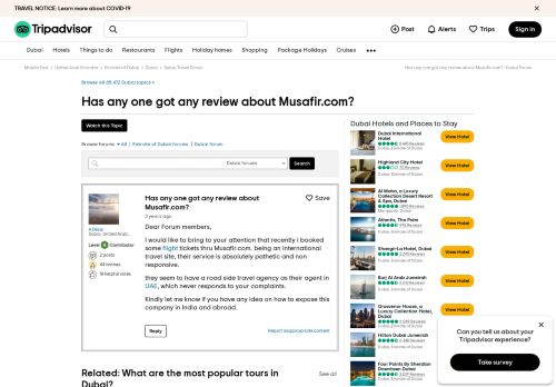 
                            9. Has any one got any review about Musafir.com? - Dubai Forum ...