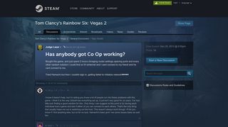 
                            4. Has anybody got Co Op working? :: Tom Clancy's Rainbow Six: Vegas ...