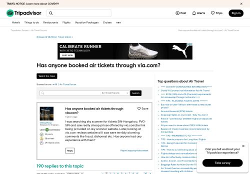 
                            5. Has anyone booked air tickets through via.com? - Air Travel Forum ...