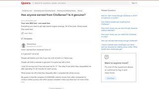 
                            7. Has anyone earned from ClixSense? Is it genuine? - Quora