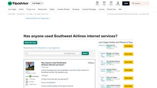 
                            13. Has anyone used Southwest Airlines internet services? - Las Vegas ...