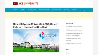 
                            12. Hasan Kalyoncu Üniversitesi OBS, Hasan Kalyoncu ... - yks üniversite