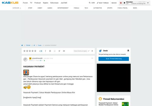 
                            11. HASANAH PAYMENT | KASKUS