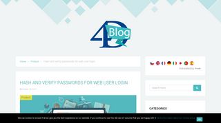 
                            6. Hash and verify passwords for web user login – 4D Blog