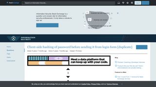 
                            3. hash - Client-side hashing of password before sending it ...