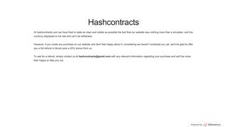 
                            1. HashContracts