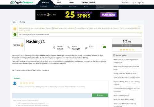 
                            3. Hashing24 products comparison and overview page | CryptoCompare ...