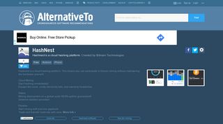 
                            5. HashNest Alternatives and Similar Apps - AlternativeTo.net