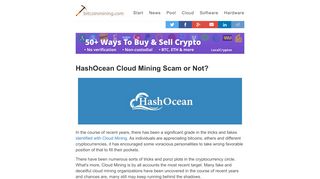 
                            5. HashOcean Cloud Mining Scam or Not? - Bitcoin Mining